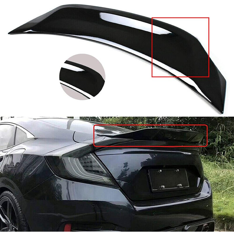 Honda Civic FC5 Anatomik Bagaj Üstü Spoiler Piano Black (2016-2021)